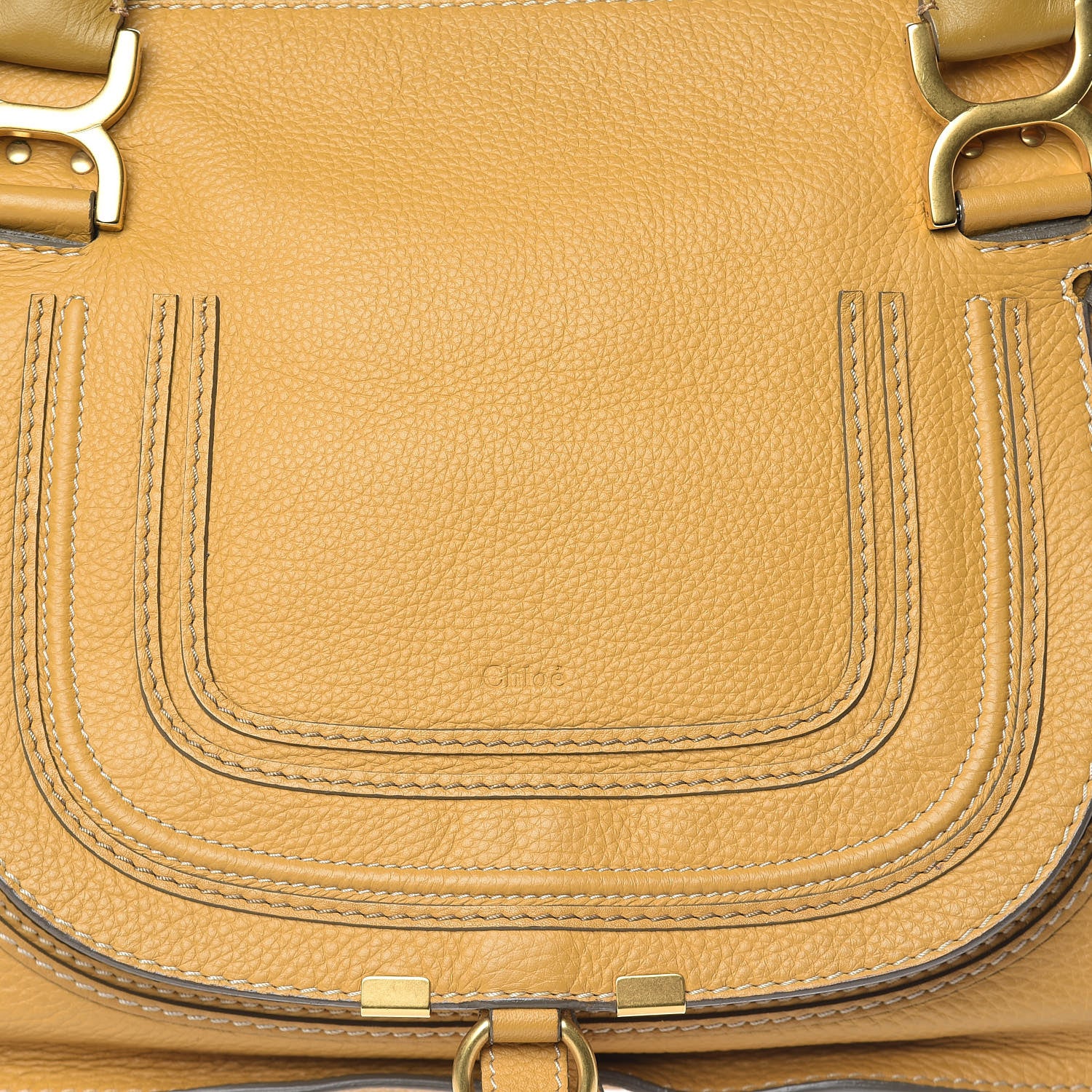 Chloe Calfskin Medium Marcie Satchel Curry Yellow 11 of 11