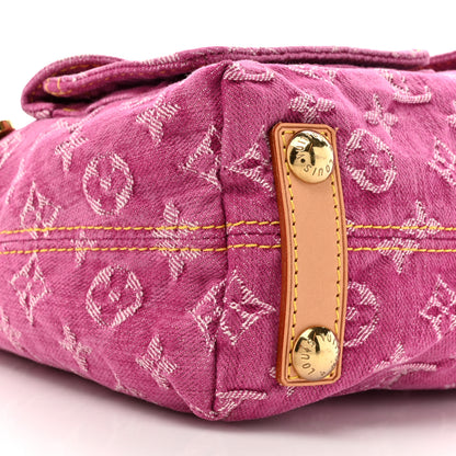Louis Vuitton Denim Baggy PM Fuchsia 9 of 9