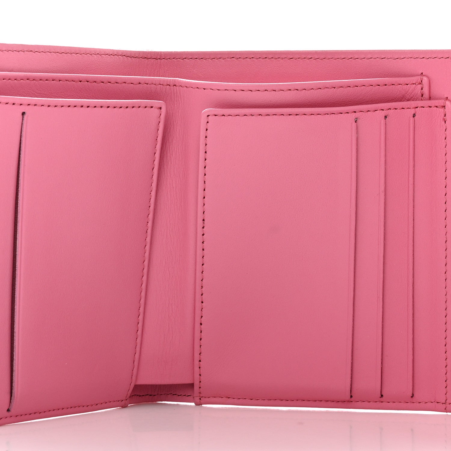 Chanel Caviar Quilted Compact Flap Wallet Pink 5 of 13