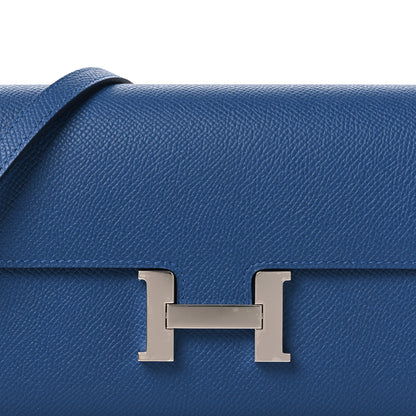 Hermes Epsom Constance Long To Go Wallet Bleu Tie 14 of 23