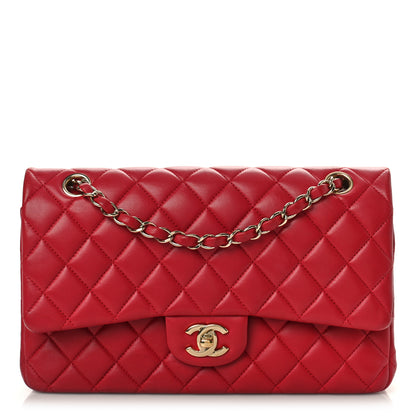 Chanel Lambskin Quilted Medium Double Flap Red 1 of 10