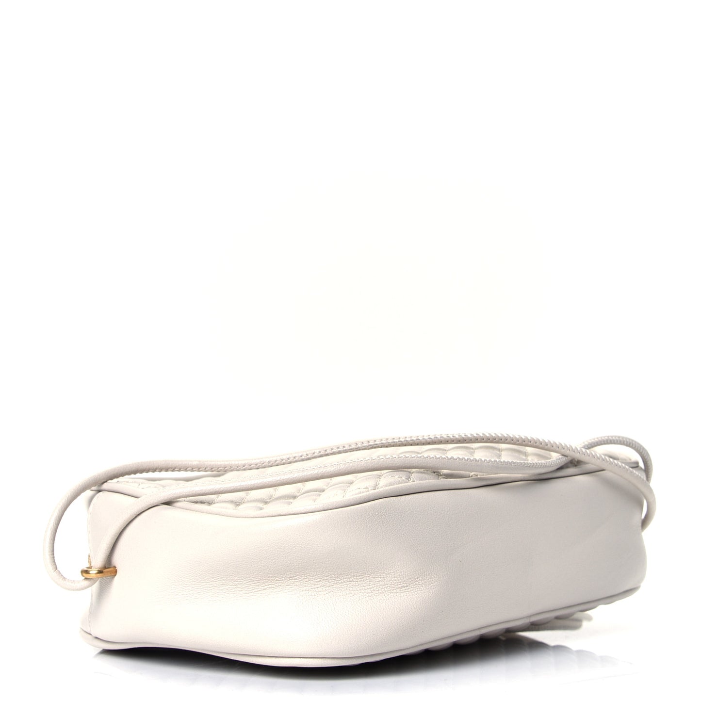 Lambskin Quilted Victoire Camera Bag Blanc Vintage