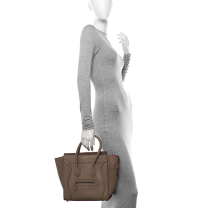 Celine Palmelato Calfskin Micro Luggage Beige 2 of 20