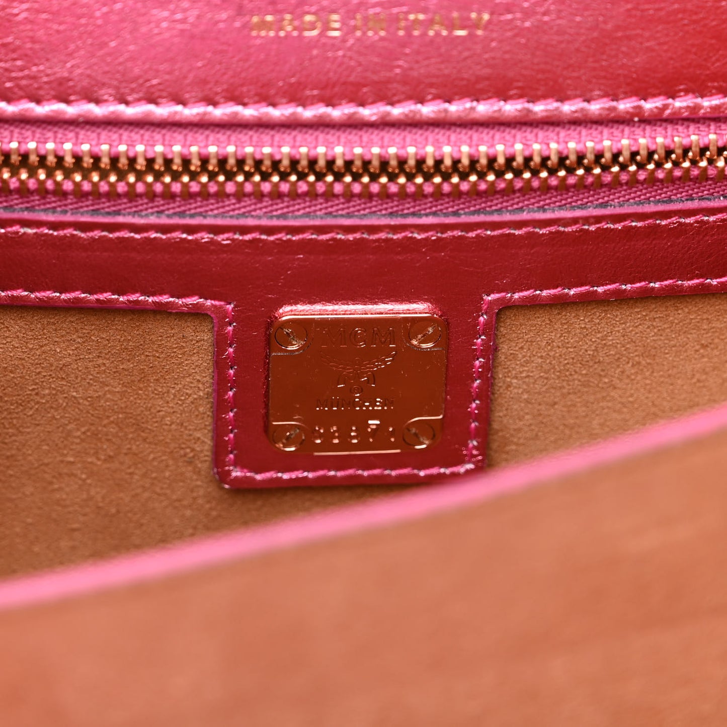Metallic Calfskin Quilted Patricia Crossbody Bag Viva Lila