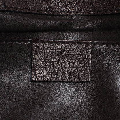 Gucci Ostrich 1973 Clutch Cocoa Brown 7 of 8