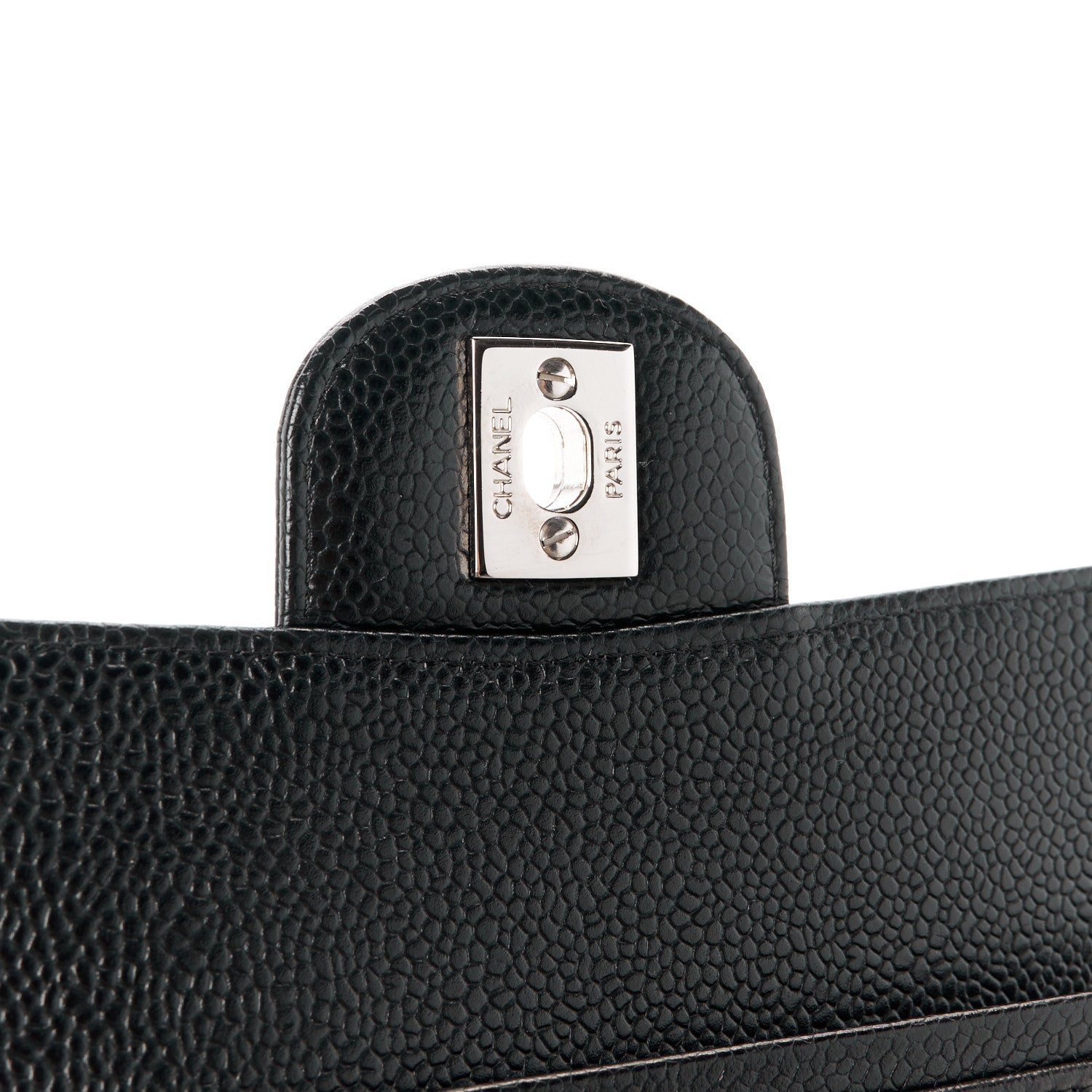 Chanel Caviar Quilted Medium Double Flap Black 7 of 11