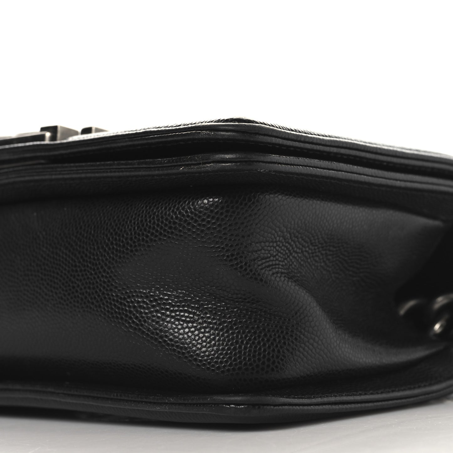 Caviar Quilted Small Boy Flap Black