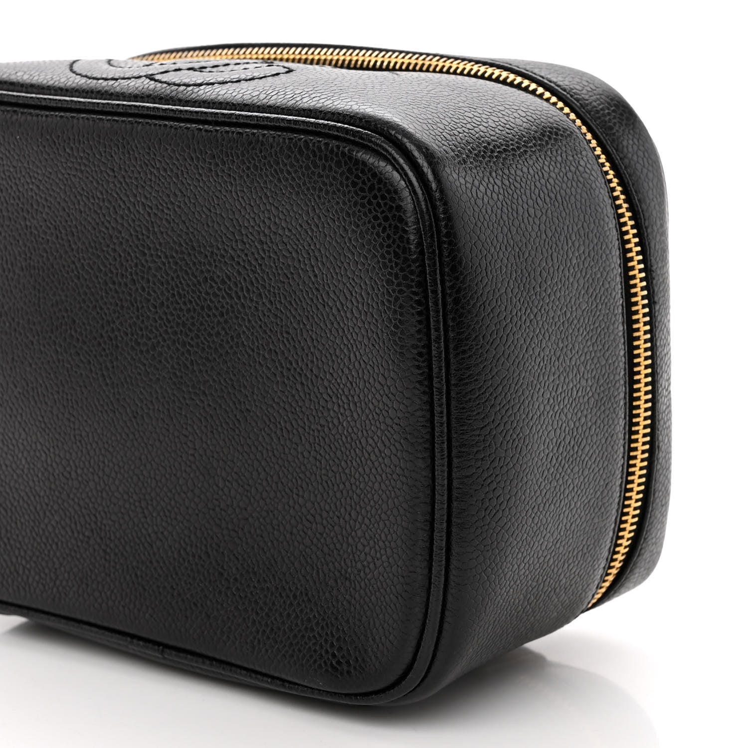 Chanel Caviar Vanity Cosmetic Case Black 10 of 11