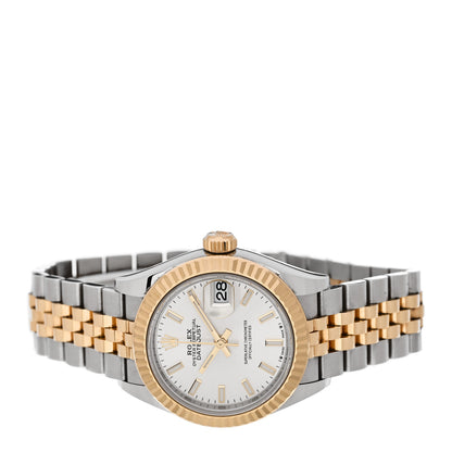 Rolex Stainless Steel 18K Yellow Gold 28mm Oyster Perpetual Datejust Watch Silver 279173 2 of 5