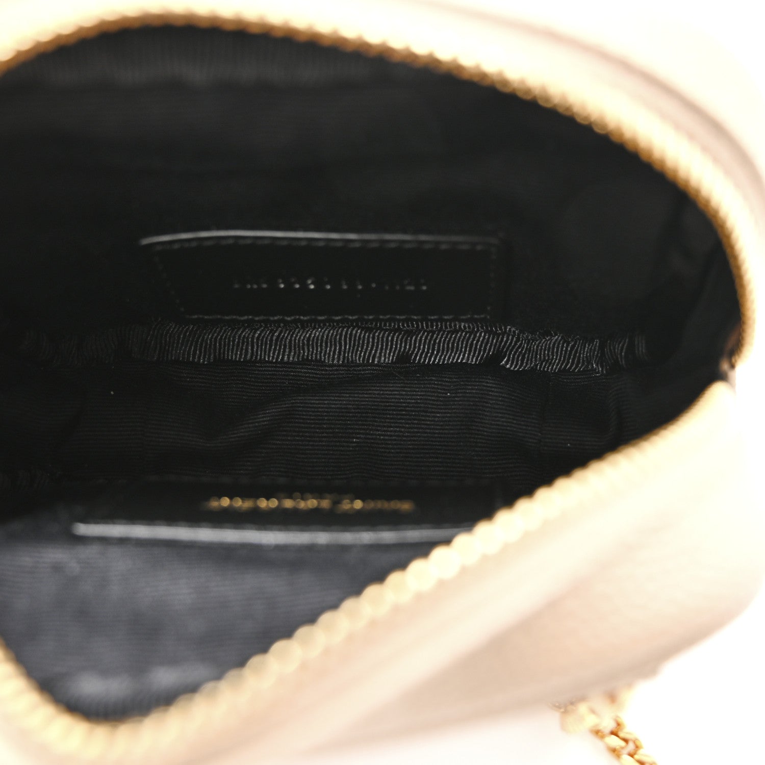 Saint Laurent Grain De Poudre Matelasse Monogram Baby Lou Camera Bag Dark Beige 5 of 10
