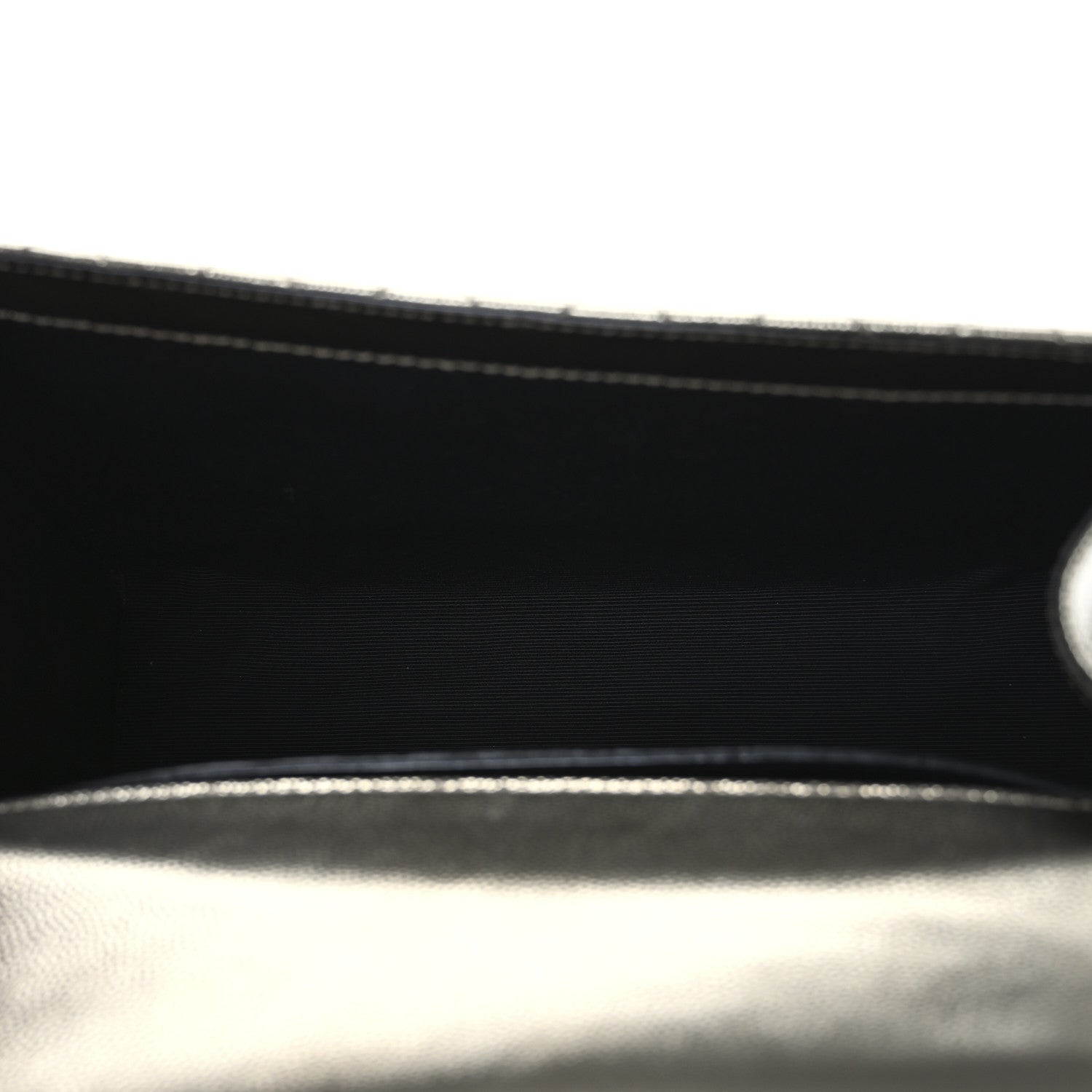 Saint Laurent Grain De Poudre Textured Mixed Matelasse Medium Triquilt Monogram Satchel Piombo 5 of 13