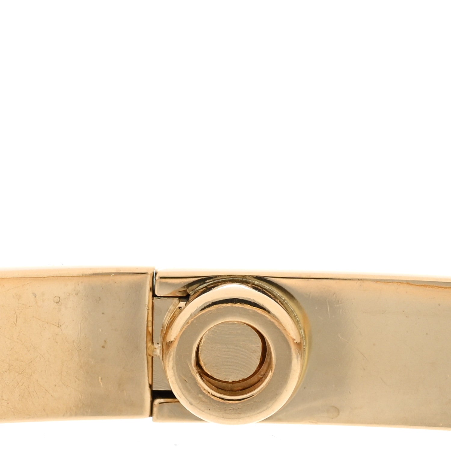 Cartier 18K Yellow Gold 6 Diamond Small LOVE Bracelet 17 5 of 7