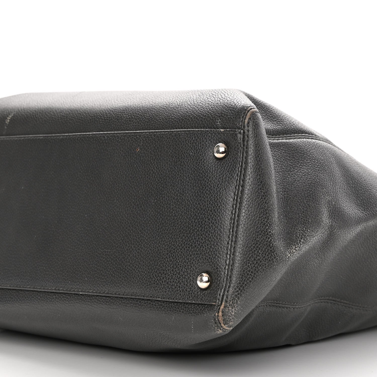 Chanel Calfskin Tall Cerf Tote Dark Grey 11 of 11