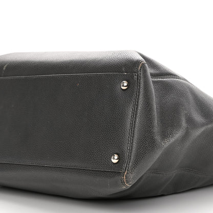 Chanel Calfskin Tall Cerf Tote Dark Grey 11 of 11