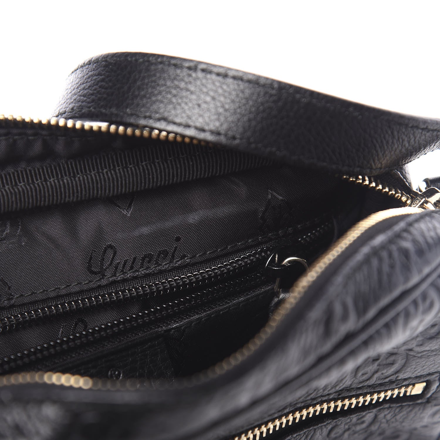 Gucci Guccissima Small Shoulder Bag Black 8 of 11