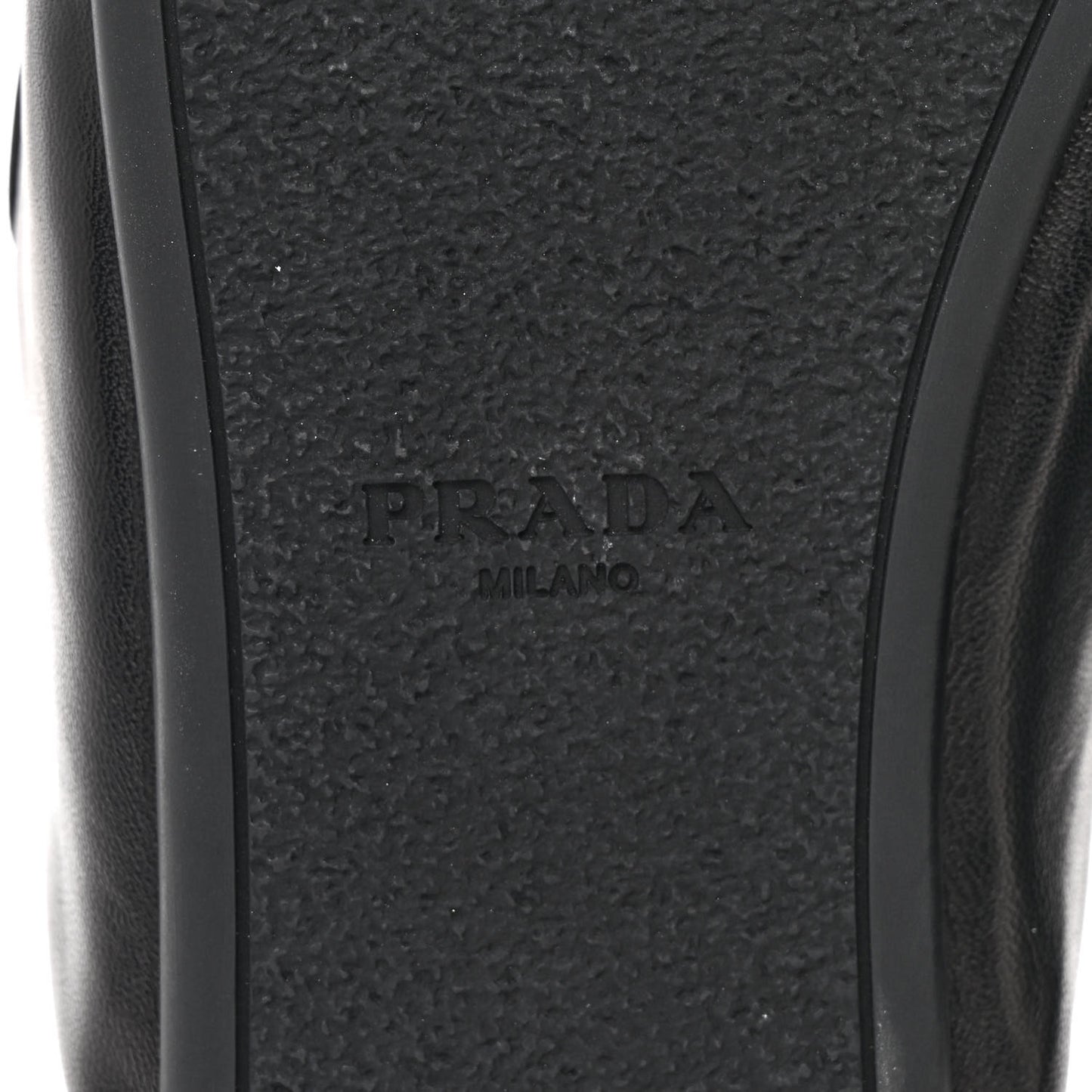 Nappa Soft Padded Metal Triangle Logo Lug Sole 20mm Mules 37 Black