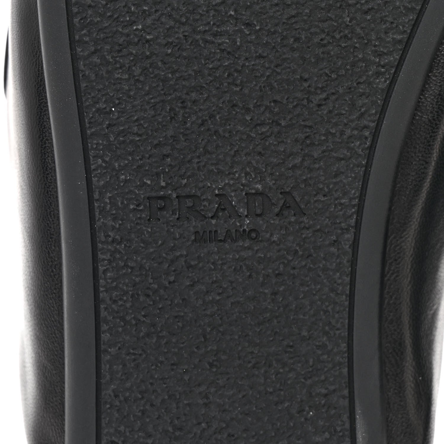 Prada Nappa Soft Padded Metal Triangle Logo Lug Sole 20mm Mules 37 Black 7 of 11