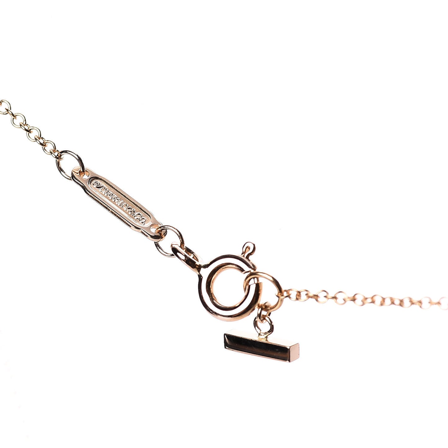 18K Yellow Gold Small T Smile Pendant Necklace