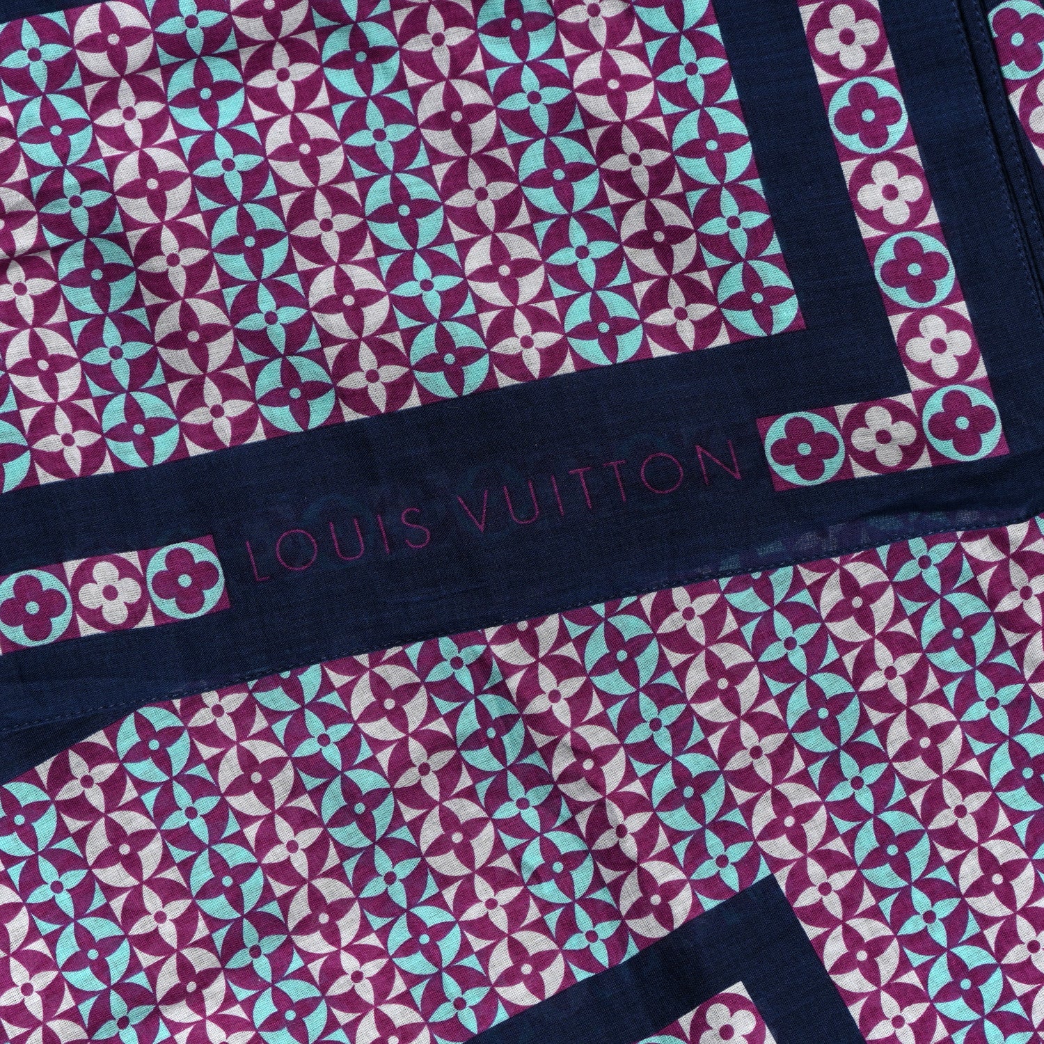 Louis Vuitton Cotton Monogram Shawl Multicolor 3 of 6