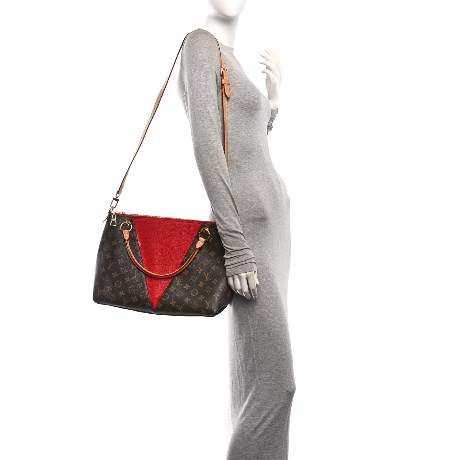Louis Vuitton Monogram V Tote MM Cherry 2 of 9