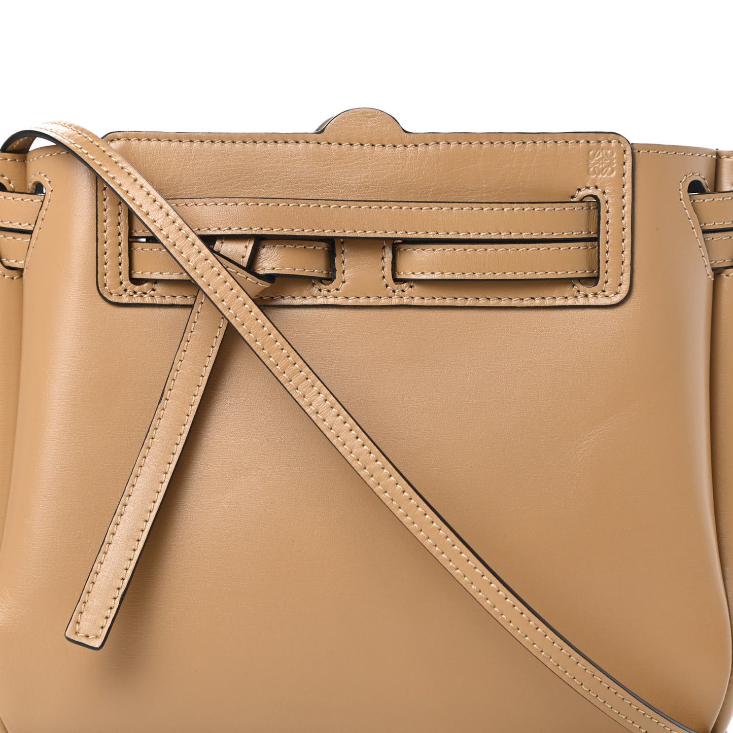 Boxcalf Mini Lazo Tote Dune