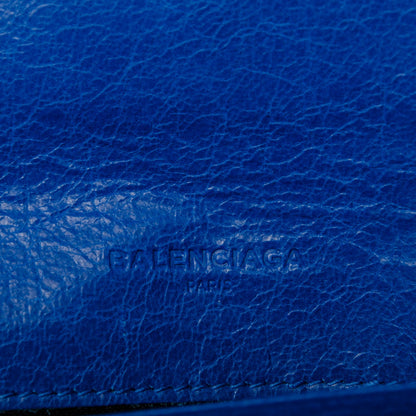 Balenciaga Agneau Giant 12 Silver Hardware Money Wallet Bleu Lazuli 6 of 7