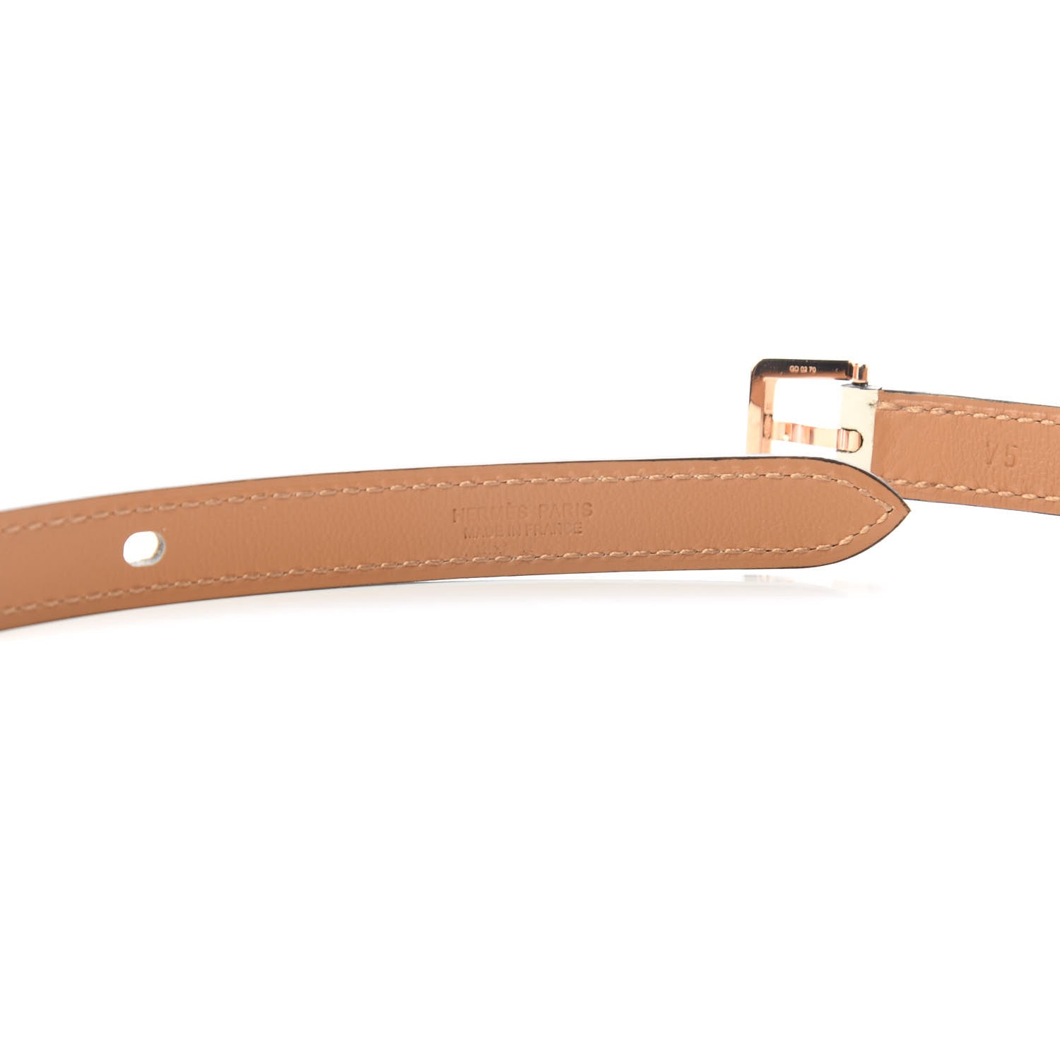 Hermes Epsom 15mm Pop H Belt 75 Craie 3 of 6
