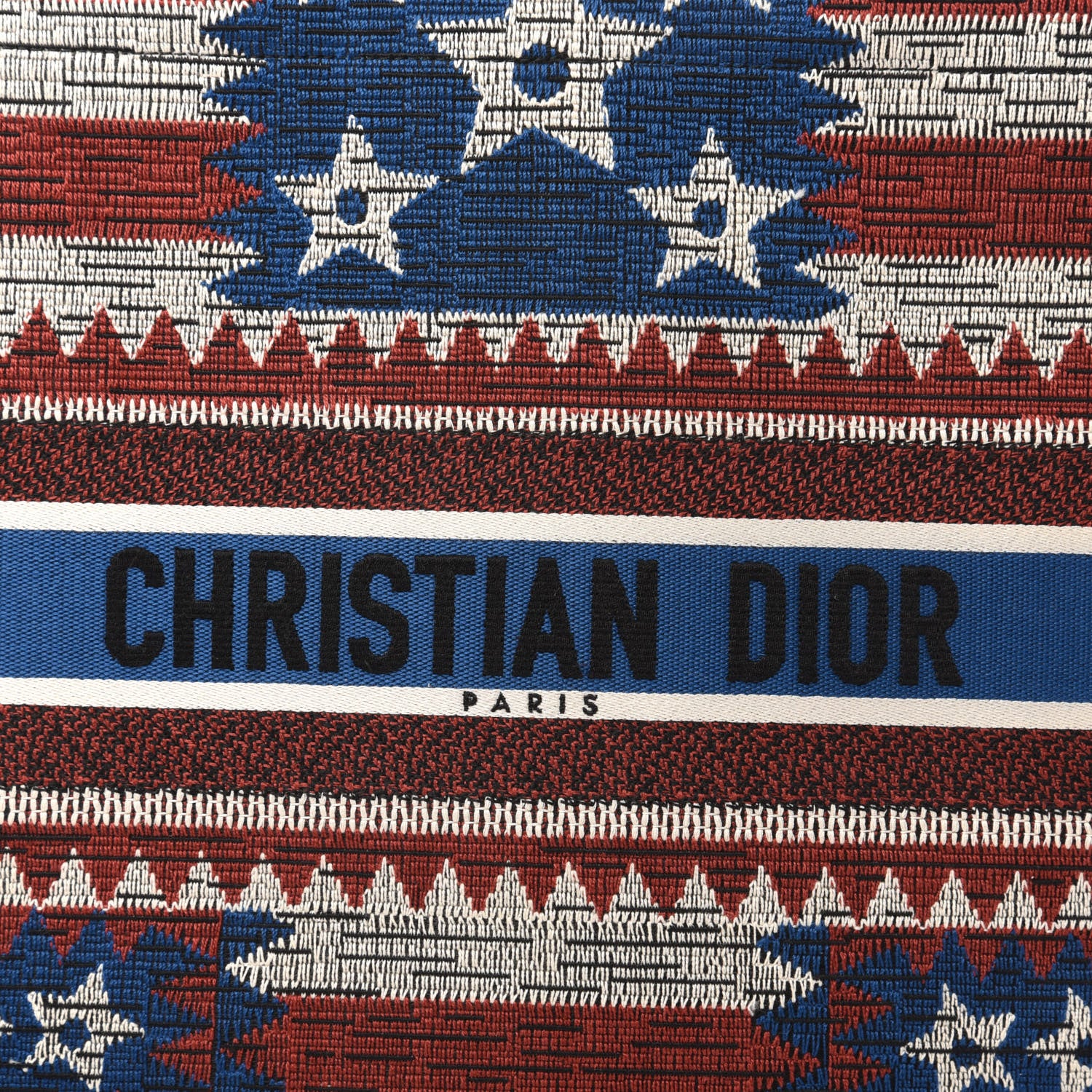 Christian Dior Canvas Embroidered Exclusive US Book Tote Multicolor 10 of 10