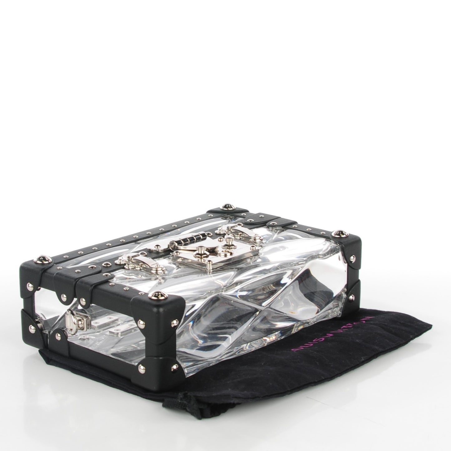 Transparent Plexiglass Petite Malle Stellaire Black