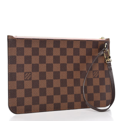 Louis Vuitton Damier Ebene Neverfull MM GM Pochette Rose Ballerine 3 of 7