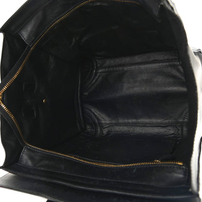 Celine Smooth Calfskin Mini Bi-Color Luggage Forest Black 4 of 29