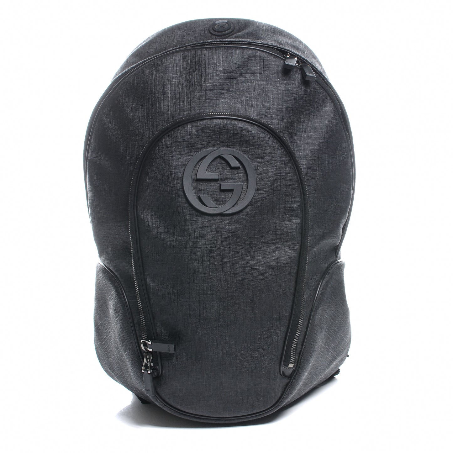 Coated Canvas Interlocking G Travel Backpack Black