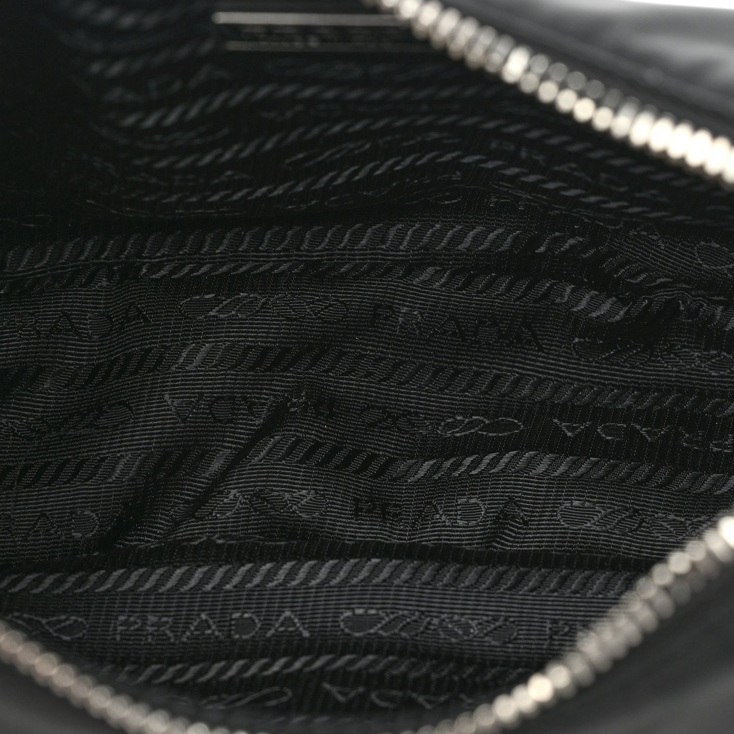 Nylon Sequin Re-Edition 2005 Shoulder Bag Black