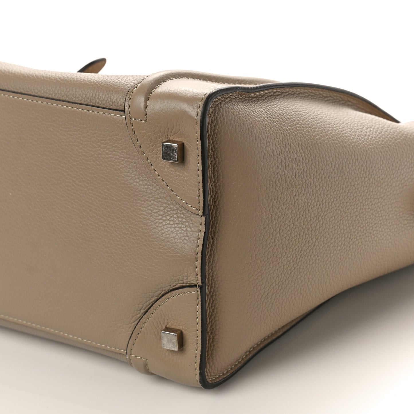 Drummed Calfskin Mini Luggage Dune