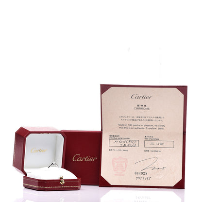 Cartier Platinum .25ct Diamond Solitaire Engagement Ring 46 3.75 6 of 6