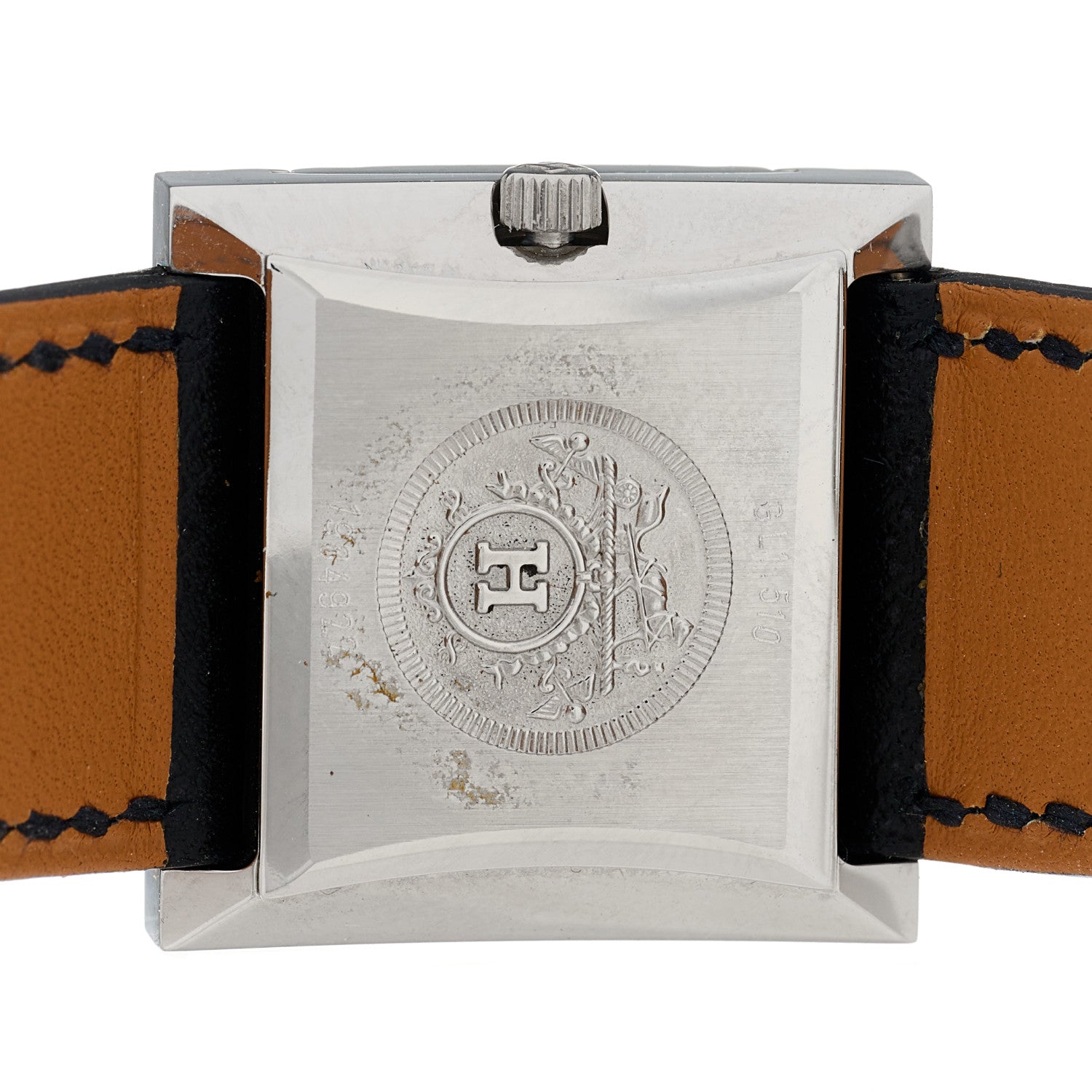 Hermes Stainless Steel Epsom 26mm Glissade Quartz Watch Noir 5 of 6