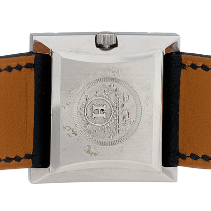 Hermes Stainless Steel Epsom 26mm Glissade Quartz Watch Noir 5 of 6