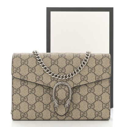 Gucci GG Supreme Monogram Mini Dionysus Chain Wallet Beige Taupe 14 of 14