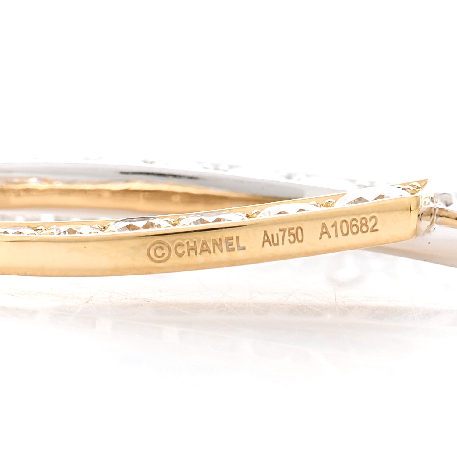Chanel 18K White Yellow Gold Diamond Etoile Filante Necklace 4 of 4
