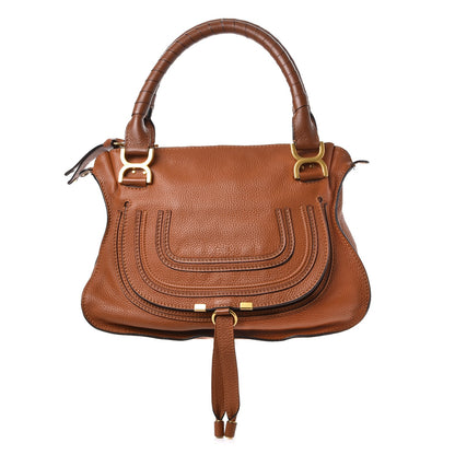 Chloe Calfskin Medium Marcie Satchel Tan 1 of 13