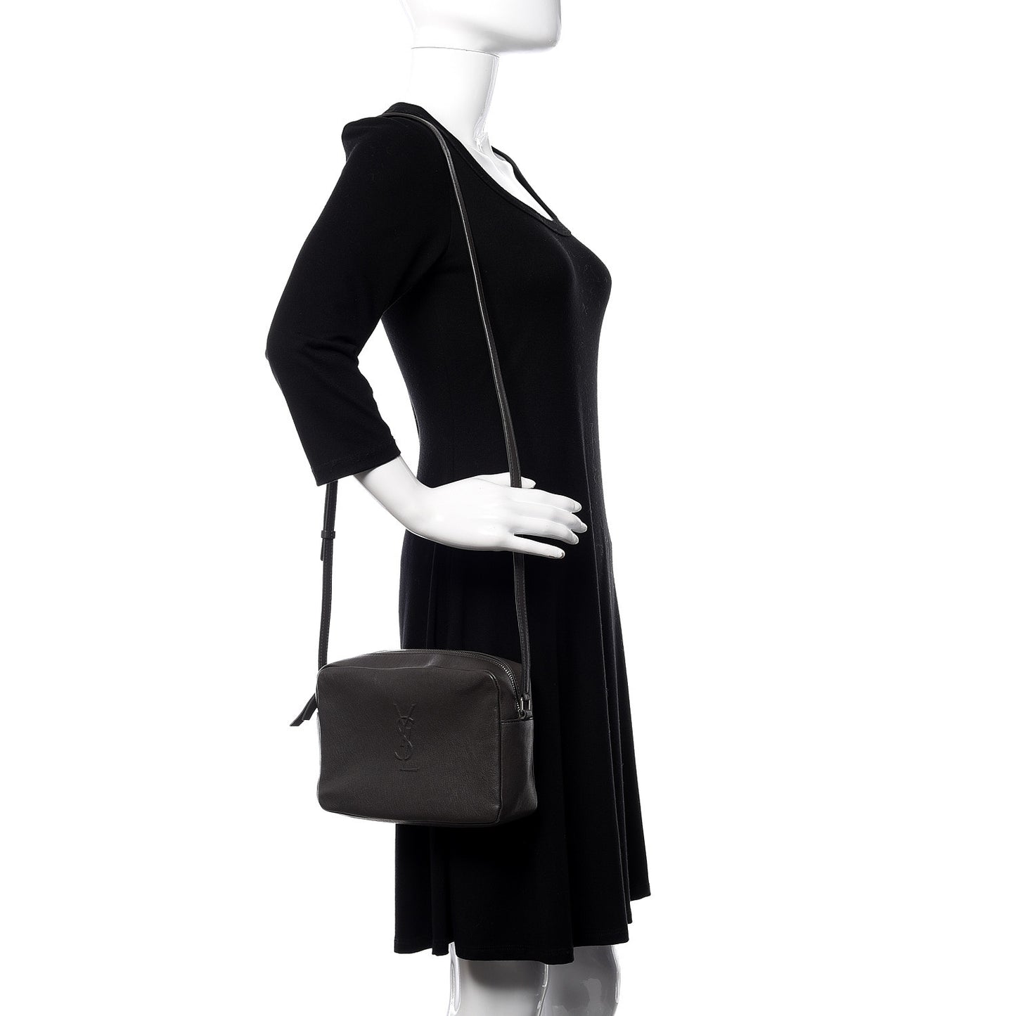 Calfskin Small Lou Camera Bag Asphalt