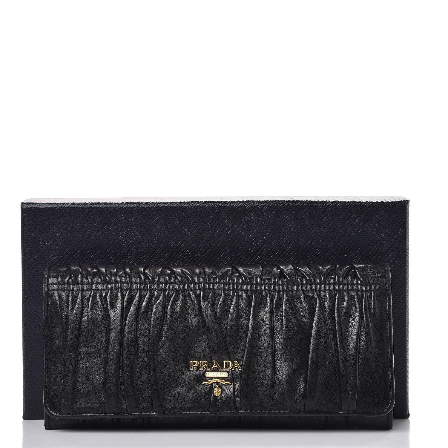 Prada Nappa Gaufre Continental Wallet Nero Black 7 of 7