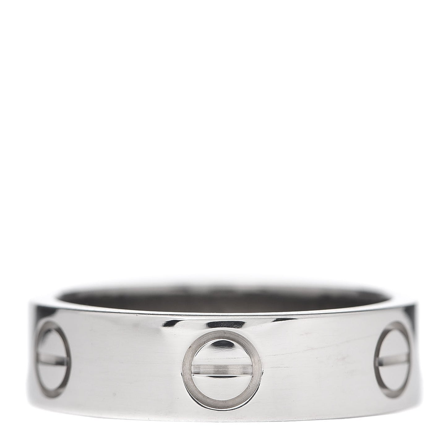 18K White Gold 5.5mm LOVE Ring 55 7.25
