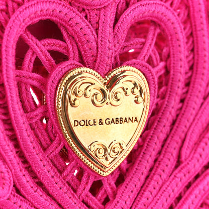 Dolce & Gabbana Cordonetto Lace Shoulder Bag Fuchsia 7 of 12