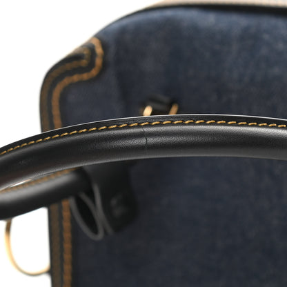 Delvaux Denim Calfskin Cool Box MM Blue Black 12 of 13
