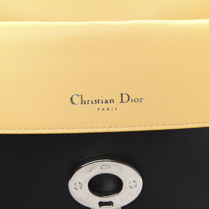 Christian Dior Smooth Calfskin Small Tri-Color Be Dior Flap Black Grey Yellow 7 of 11