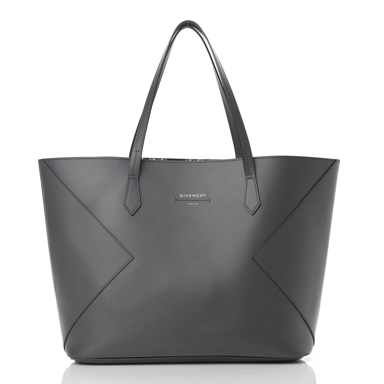 Givenchy Smooth Calfskin Wing Shopper Tote Grey 2 of 11