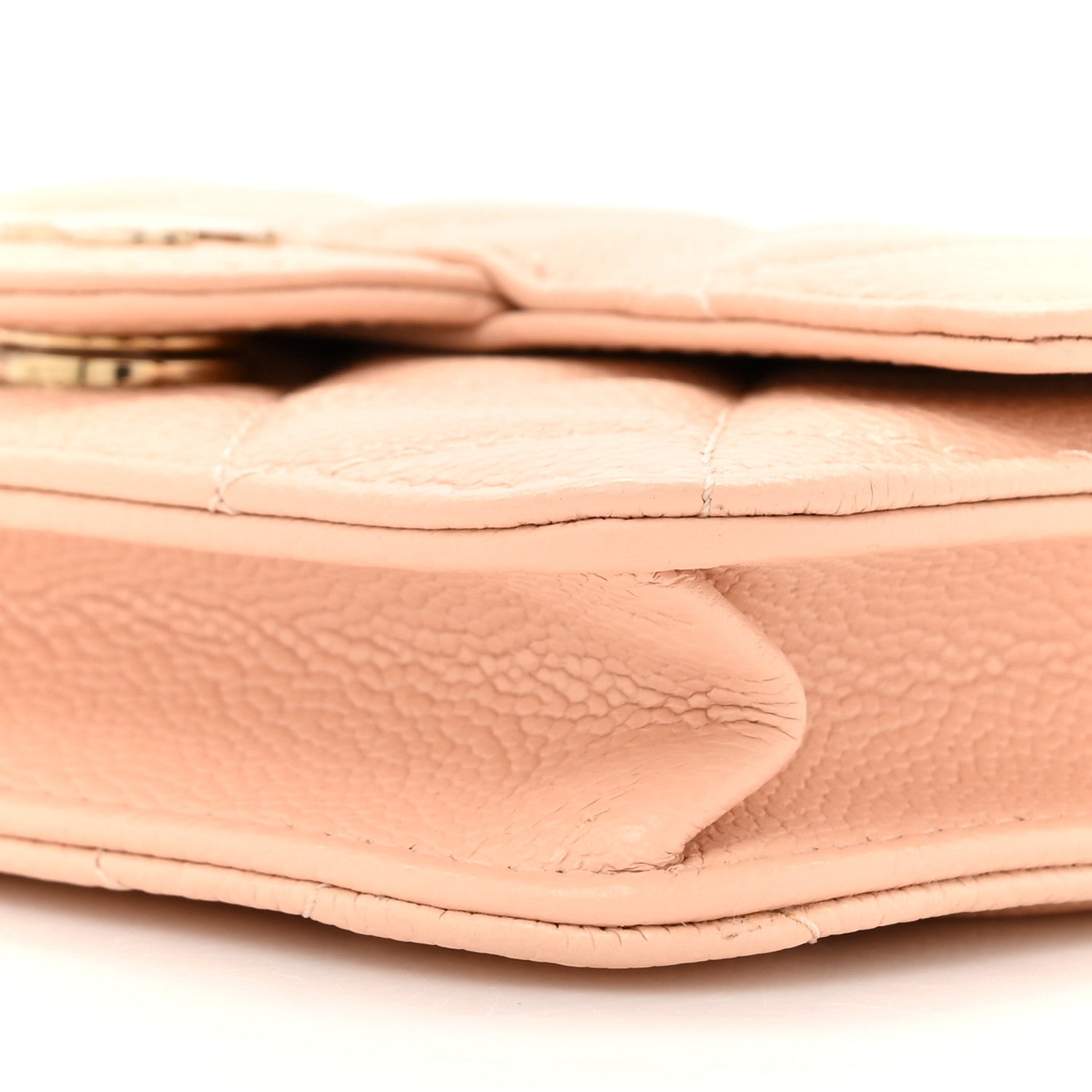 Chanel Caviar Quilted Mini Chain Bag Beige 9 of 10