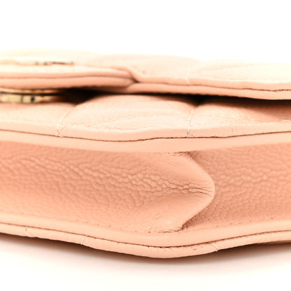 Chanel Caviar Quilted Mini Chain Bag Beige 9 of 10