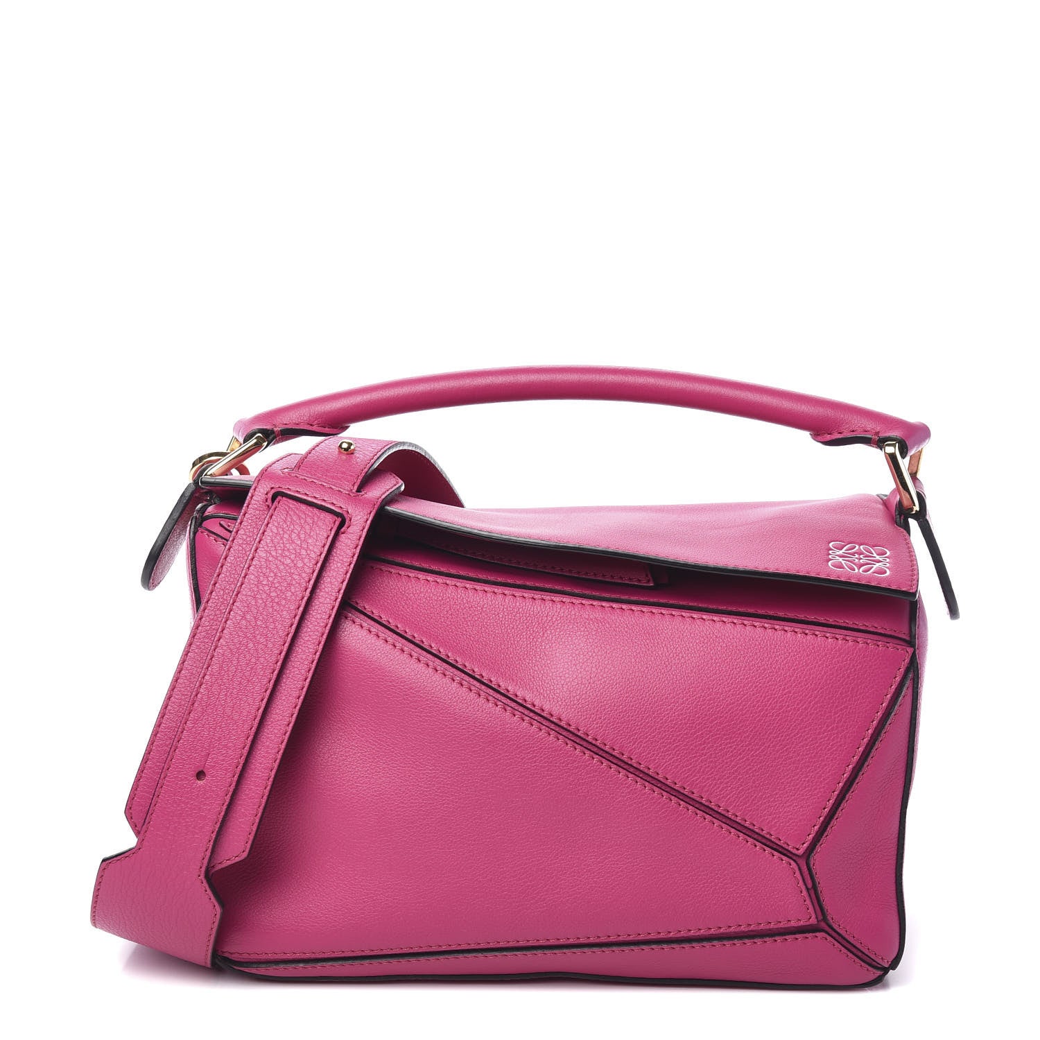 Loewe Calfskin Small Puzzle Bag Fuchsia 1 of 8